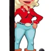 Chandelier Cow Girl