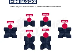 Lot de 6 Mini-Blocs pour obstacle chevaux